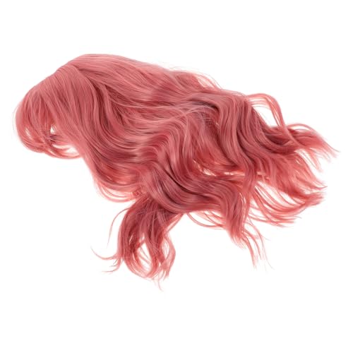 PACKOVE Kurze Lockige Bob Perücke für Damen Wasserwellige Synthetische Haare Atmungsaktive Leichte Mütze Pflegeleichte Modische Wellenperücke für Party Halloween Cosplay und Alltag von PACKOVE