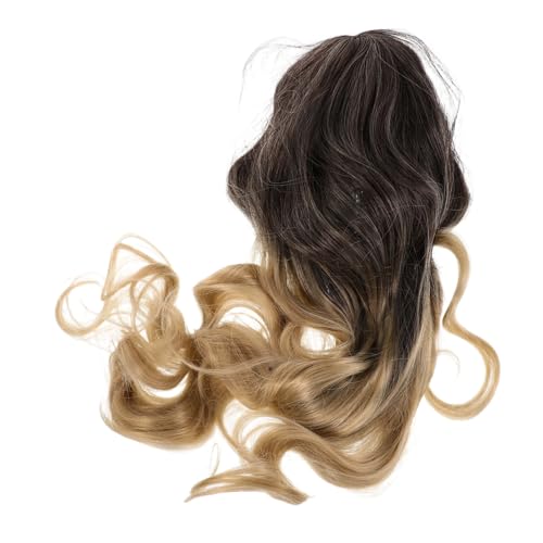 PACKOVE Lange Gewellte Perücke Für Frauen Mit Farbverlauf Kappen-design Für Stabilen Sitz Synthetische Haare Für Täglichen Gebrauch Und Cosplay Naturgetreue Textur Und Weiche Locken von PACKOVE
