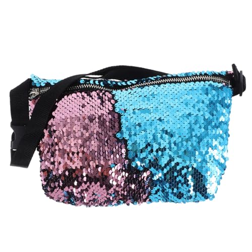 PACKOVE Brusttasche Mit Pailletten Glitzernde Gürteltasche Gürteltasche Damen Glitzer Mode Hüfttaschen Hüfttasche Reisen Wandern Laufen Hüfttasche Für Frauen von PACKOVE
