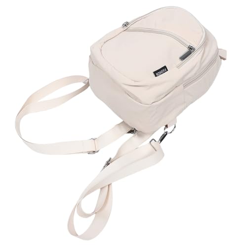 PACKOVE Leichter Mini Crossbody Sling Bag aus Nylon Vielseitiger Schulter Brustbeutel für Damen und Herren Kompakter Daypack für Reisen Wandern Alltag in Beige von PACKOVE