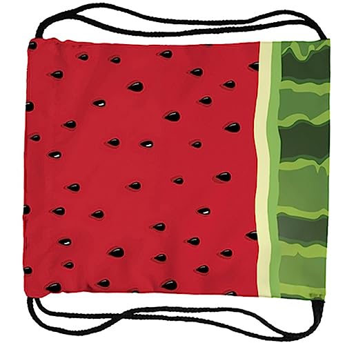 PACKOVE Leichter Wassermelonen Kordelzug Rucksack aus Oxford Verstellbare Robust und Modisch für Schule Yoga Wandern Outdoor Aktivitäten Mädchen Turnbeutel Tasche von PACKOVE