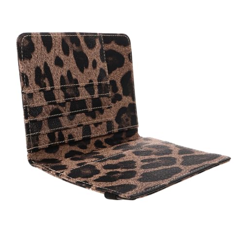PACKOVE Leopardenpassclip Reisezubringer Unsichtbare Ohraufkleber Flugticketpassclip Passpassclip Leopard Print Unsichtbare Aufkleber Reinigungsaufkleber Mehrzweckgürtel Pu-Leder von PACKOVE