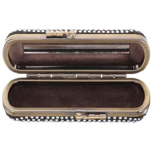 PACKOVE Lippenstifthalter Aus Lippenstift-Organizer-Box Mit Spiegel Praktische Reiseaufbewahrung Für Handtasche Kompakt Und Leicht Zu Tragen von PACKOVE