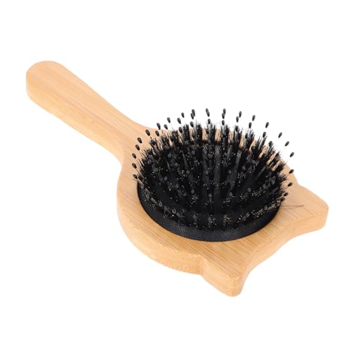 PACKOVE Lockenbürste für Männer trockenbürste Holzbürste Frisierkamm haarschmuck Haarstylingkamm natürlicher Bambuskamm Reisenbürste Kamm für Kleinkindmädchen Haarbürste Plastik Khaki von PACKOVE
