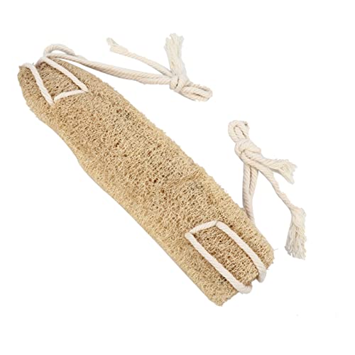 PACKOVE Luffa-badetuch Peeling Haut Schrubben Zurück Hintere Unterlegscheibe Waschmaschine Doppelseitiger Schrubber Badewäsche Rückenschrubber Für Die Dusche Natürliche Pflanzenfaser Beige von PACKOVE