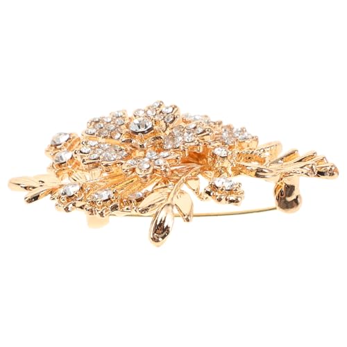 PACKOVE Luxuriöse Geldbaum Brosche Damen Anstecknadel mit Funkelnden Strasssteinen Design Sichere Befestigung Eleganter Schmuck für Kleidung und Schal Modisches Accessoire für Frauen von PACKOVE