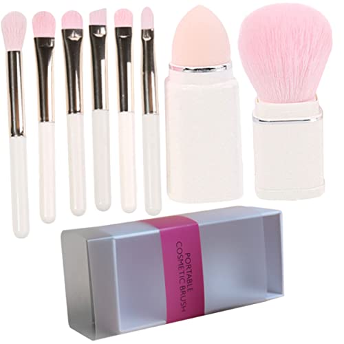 PACKOVE Make Up Pinselset in Kokosnussweiß Tragbare Einziehbare Kosmetikpinsel für Blush und Lidschatten für Profis und Anfänger Kompakte PVC Verpackung PACKOVE Make Up Pinselset in Kokosnussweiß Tragbare Einziehbare Kosmetikpinsel für Blush und Lidschatten für Profis und Anfänger Kompakte PVC Verpackung von PACKOVE