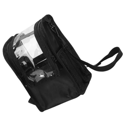 PACKOVE Transparente Make-up-Tasche Mit Reißverschluss Reise-Schultertasche Tragbar Kosmetik-aufbewahrungs-Organizer Halter Für Make-up-Pinsel Friseur-Kosmetiktasche Für Damen von PACKOVE