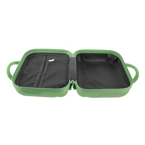 PACKOVE Make-up-Tasche Für Frauen Reisen Und Aufbewahrung Tragbarer Reise-Organizer Hellgrüner Koffer wasserdichte Hartschalen-Kosmetiktasche Mit Fächern von PACKOVE