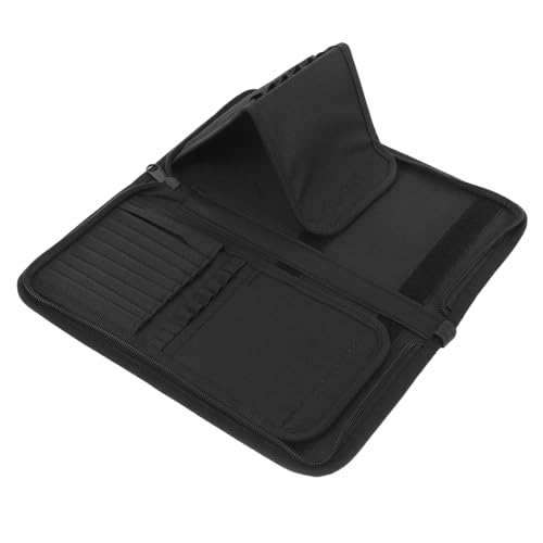 PACKOVE Makeup Pinselhalter Tragbare Kosmetiktasche mit Fächern Wiederverwendbarer Organizer aus Strapazierfähigem Canvas für Reisen und Zuhause Elegant und Praktisch von PACKOVE