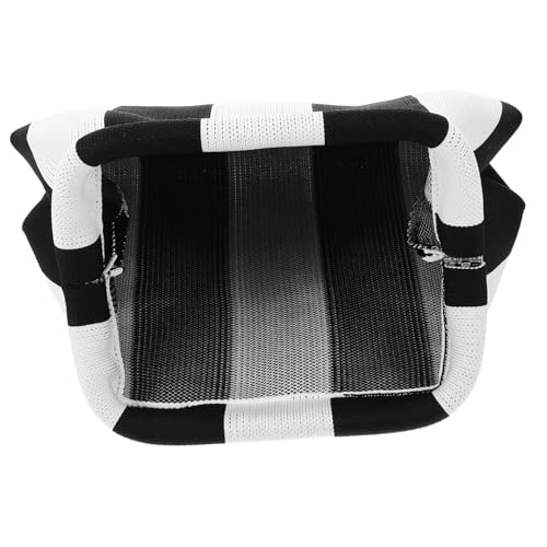 PACKOVE Reise Make Up Tasche für Damen Kosmetiktasche mit Stilvollem Design Große Kapazität Gestreiftes Muster Praktische Make Up Aufbewahrungstasche für Unterwegs von PACKOVE