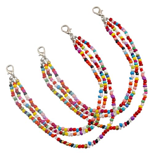 PACKOVE Schuhanhänger Mit Perlen Für Sneaker Mehrschichtige Schuhkettenanhänger Für Stiefel Schuhketten Aus Perlen Für Mädchen Perlendekor Für Schuhe von PACKOVE