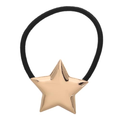 PACKOVE Metallische Haargummis für Damen Stern Haarspangen Elastische Haargummis Minimalistischer Pferdeschwanz Halter Praktische Haarstyling Tools für Teenager und Frauen von PACKOVE