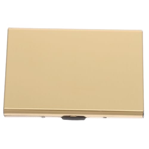 PACKOVE Metallkartenbeutel Kartenhalter Aus Metall Kartenetui Aus Metall Herren Geldbörse Visitenkartenhalter Damen Kartenhalterfall Kartenhalter- Rostfreier Golden von PACKOVE