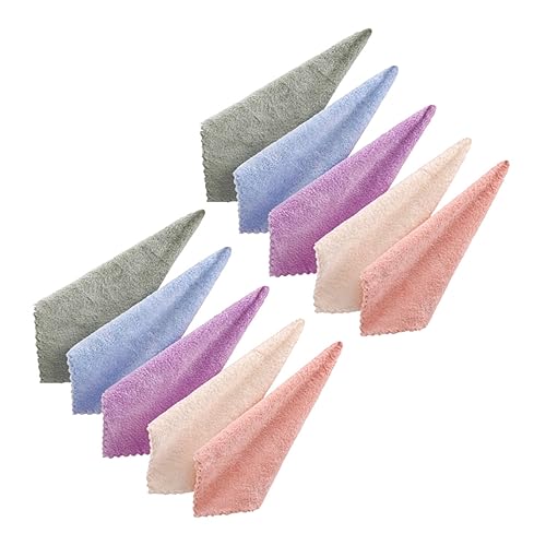 PACKOVE 10stücke Mikrofaser Gesichtsreinigungstücher Make-up Entferner Waschlappen Für Damen Gesichtshandtuch Saugfähig Tragbar Für Reisen Und Zuhause von PACKOVE