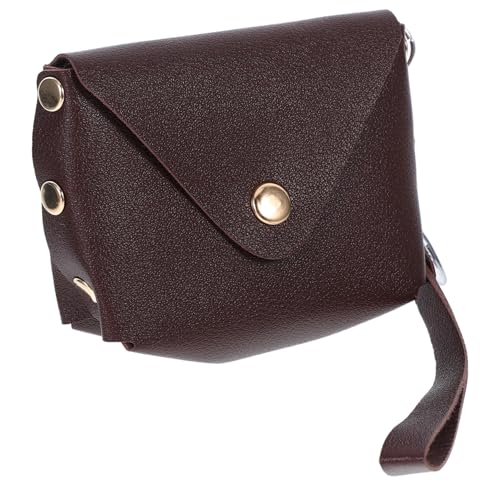 PACKOVE Mini Damen Geldbörse mit Schlüsselanhänger Kleine PU Münzbörse Portemonnaie und Modischer Taschenanhänger Robust und Kompakt für Alltag und Handtasche von PACKOVE