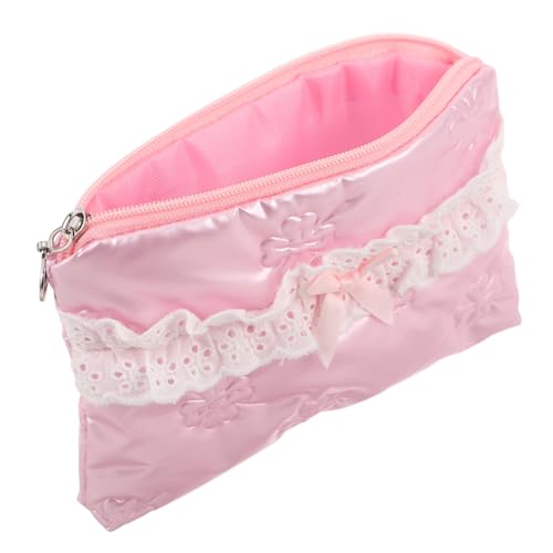 PACKOVE Mini Makeup Bag Kosmetiktasche mit Schleife Tragbare Toiletten Organizer für Lippenstift Pflegeproben Leicht und Praktisch für und Mädchen PACKOVE Mini Makeup Bag Kosmetiktasche mit Schleife Tragbare Toiletten Organizer für Lippenstift Pflegeproben Leicht und Praktisch für und Mädchen von PACKOVE