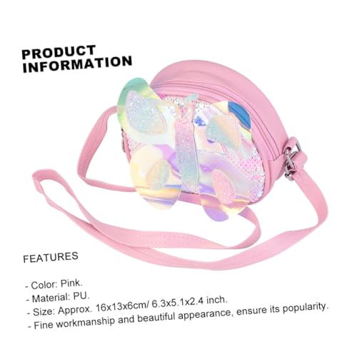 PACKOVE Mini Umhängetasche PU Material Verstellbar Bunte Schultertasche Kreative Outdoor Bag für Mädchen Freizeit Shopping Strand von PACKOVE