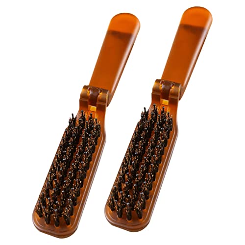 PACKOVE 2stücke Klappkamm Reisekamm Tragbare Haarkamm Frisur Haarbürste Massagekopfbürste Für Damen Herren Reise Auto Büro von PACKOVE