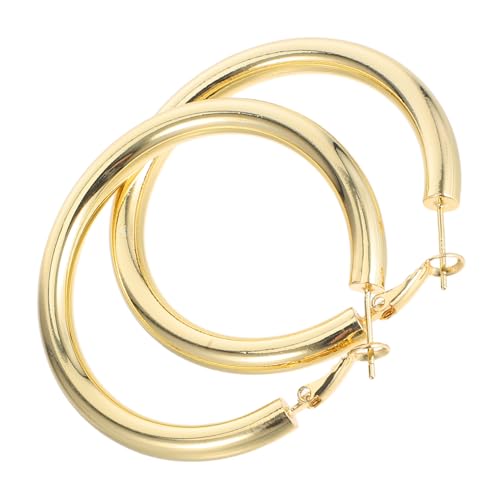 PACKOVE Minimalistische Dicke Creolen Ohrringe für Damen und Herren Leichte Hautfreundliche Hoop Ohrhänger mit Sicherem Verschluss Modisch für Alltag Party Hochzeit und Geburtstage von PACKOVE