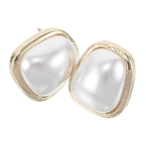 PACKOVE Ohrringe Geometrisch Mit Kunstperlen Minimalistischer Ohrschmuck Für Damen Trendige Ohrstecker Für Hochzeit Heimparty Und Alltag von PACKOVE