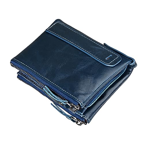 PACKOVE Ledergeldbörse Für Männer Mit Reißverschluss Geldbörse Aus Mit Innenfach Münzfach Und Fotohalter Praktische Multifunktions Geldbörse Für Herren von PACKOVE