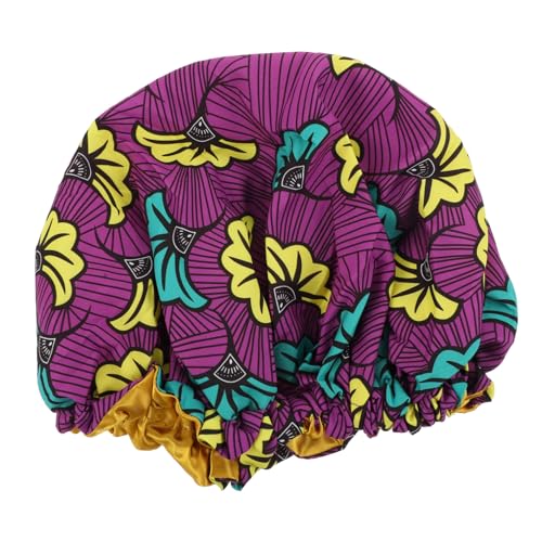 PACKOVE Nachtmütze mit verstellbarer Schnalle Hüte für Frauen wiederverwendbar Haarhaube aus Seide lang schlafende Haarhaube Bad Spa Frauen schlafen Schlafmütze Satin von PACKOVE