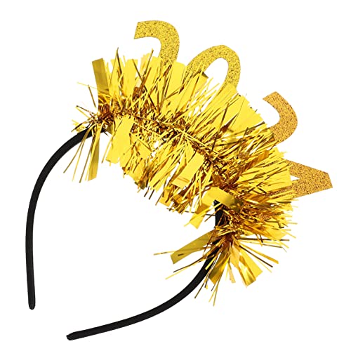 PACKOVE Neujahrs Party Haarschmuck Stirnband Glitzerndes Auffälliges Kopfbedeckung für Silvester Feier Festlicher Haarreif als Partydeko und Foto Requisite von PACKOVE