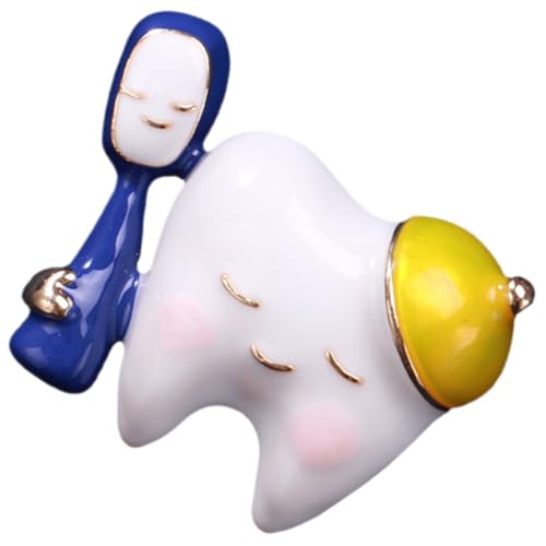 PACKOVE Niedliche Zahnbrosche Anstecknadel für Rucksäcke Leichte Vielseitige Brosche Damen Kleidung Oralgesundheitsfördernde Dekorative Anstecknadel für Erwachsene von PACKOVE