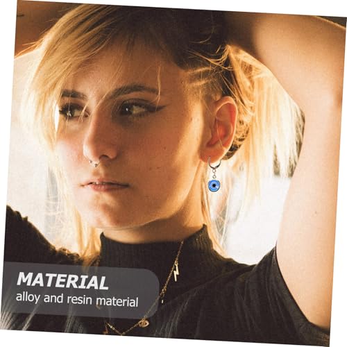 PACKOVE Ohrhänger Evil Eye Ohrschmuck Blau Gold Resin Legierung Damen Ohrringe Schutz Auge Elegant Alltag Zubehör von PACKOVE