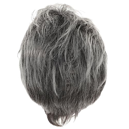 PACKOVE Oma Grey Perückenstirnband realistisch Volumen kurze Perücke Cosplay-Frauen graue Perücke Spitze Damen Perücken lockige synthetische Haarperücken Hochtemperaturdraht Hellgrau von PACKOVE