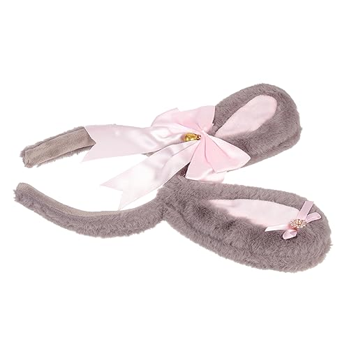 PACKOVE Hasenohren-stirnband Mit Schleife Plüsch Kaninchen Ohr Haarreifen Für Cosplay-partys Geburtstagsfeiern Party-accessoires Als Geschenkidee Für Mädchen von PACKOVE
