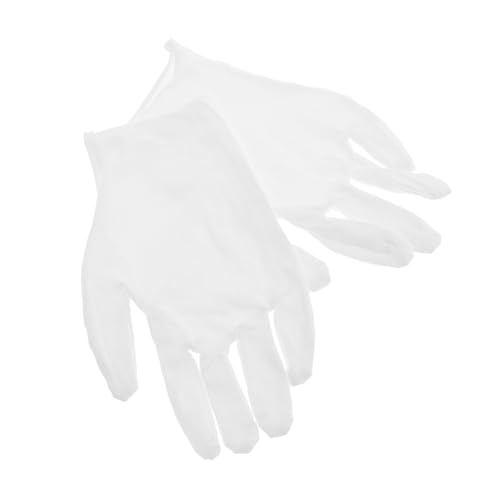 PACKOVE Outdoor-Handschuh baumwollhandschuhe reinigungshandschuhe Handschuhe zum Umgang mit Kunst dehnbare Stoffhandschuhe Gartenhandschuhe Kochhandschuhe Imkerhandschuhe Baumwolle Weiß von PACKOVE