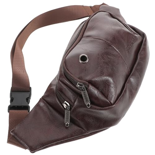 PACKOVE Hüfttasche Aus Wasserdichtem Pu Material Große Gürteltasche Für Kinder Und Erwachsene Vielseitige Umhängetasche Für Outdoor Aktivitäten Modische Bauchtasche Für Wandern Und von PACKOVE