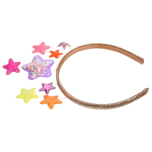 PACKOVE Pailletten Stern Haarreifen für Mädchen Elastisches Leichtes Stirnband Bunte Kopfbedeckung für Party Geburtstag Karneval Cosplay Haarschmuck von PACKOVE