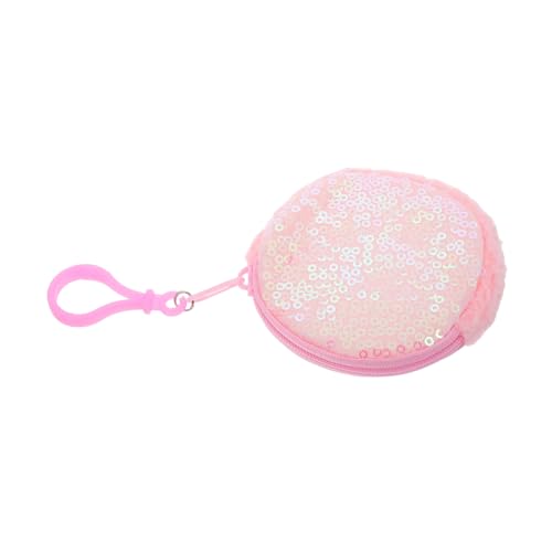 PACKOVE Pailletten-kopfhörer-Organizer, Kleine Geldbörse, Kopfhörer-etui Mit Reißverschluss, Reise-kopfhörer-behälter, Tragbare Kopfhörer-Aufbewahrungstasche von PACKOVE