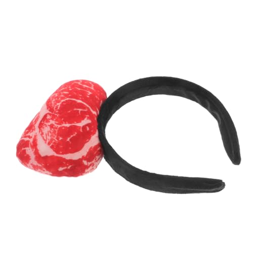 PACKOVE Party Fake Meat Headpiece Realistisches Essen Haarband Für Cosplay Festivals Und Fotoshootings Lustige Accessoires Für Partys Und Besondere Anlässe von PACKOVE