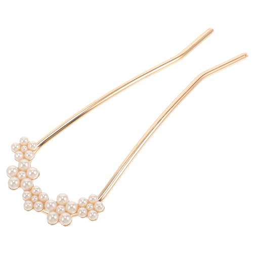 PACKOVE U-förmige Haarnadel Mit Perlen Elegante Französische Haargabel Für Frauen Und Mädchen Für Hochzeiten Partys Und Besondere Anlässe Haaraccessoires Für Kunstvolle Dutt-frisuren von PACKOVE