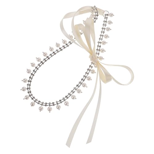 PACKOVE Perlen Bauchkette Verstellbar mit Strass Imitationsperlen Gürtel für Damen für Hochzeiten Strandpartys und Outfits von PACKOVE
