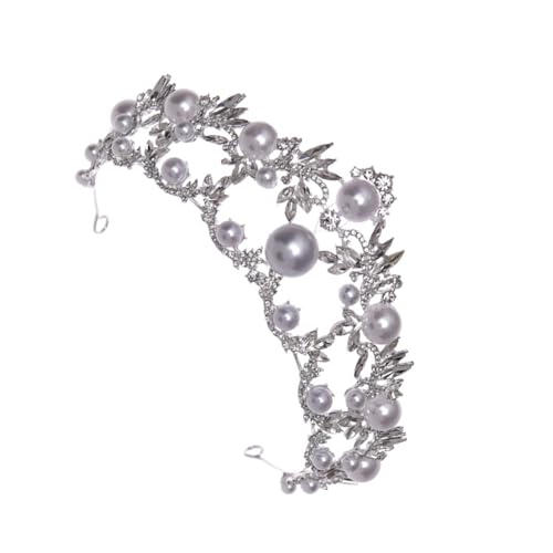 PACKOVE Perlen Braut Tiara mit Funkelnden Strasssteinen Leichtes Hochzeitsdiadem für Damen Komfortabler Haarschmuck für Hochzeit Party und Festliche Anlässe PACKOVE Perlen Braut Tiara mit Funkelnden Strasssteinen Leichtes Hochzeitsdiadem für Damen Komfortabler Haarschmuck für Hochzeit Party und Festliche Anlässe von PACKOVE