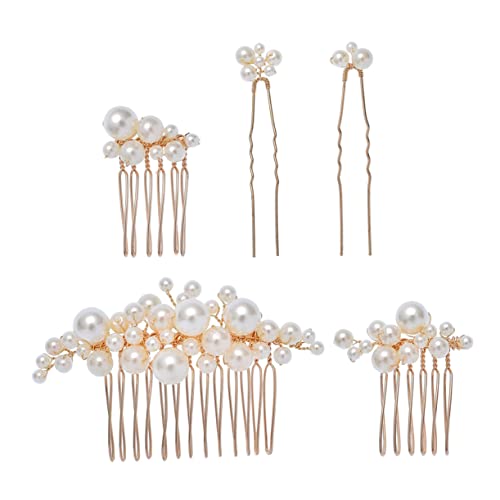 PACKOVE Perlen Haarkamm Braut Haarschmuck Mit Perlen Haarnadel Für Hochzeit Weihnachten Ball Und Andere Besondere Anlässe Für Frauen Mädchen von PACKOVE