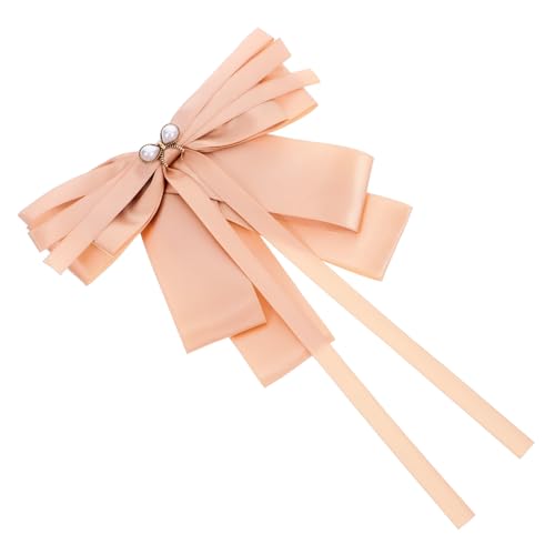 PACKOVE Perlen brosche Schleifen anstecker für Damen Große Schleifenbrosche mit Stecknadel Vielseitig für Kleid Anzug Hut Party und Formelle Anlässe Geeignet PACKOVE Perlen brosche Schleifen anstecker für Damen Große Schleifenbrosche mit Stecknadel Vielseitig für Kleid Anzug Hut Party und Formelle Anlässe Geeignet von PACKOVE