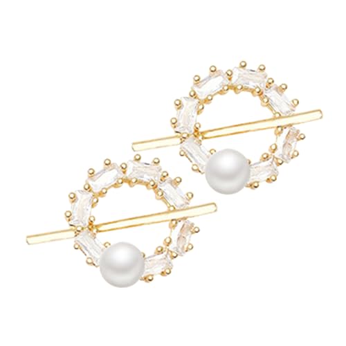 PACKOVE Perlenohrringe Damen Ohrstecker Leicht und Modisch Schmuck Für Alltag und Party von PACKOVE