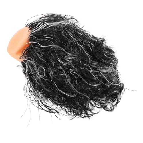 PACKOVE Perücke Requisiten Mann Perücke Glatzenbildung Halloween-cosplay-perücke Opa Perücke Alter Mann-outfit Herren Glatzkopf Kostüm Kurze Lockige Glatze-perücke P Seide von PACKOVE