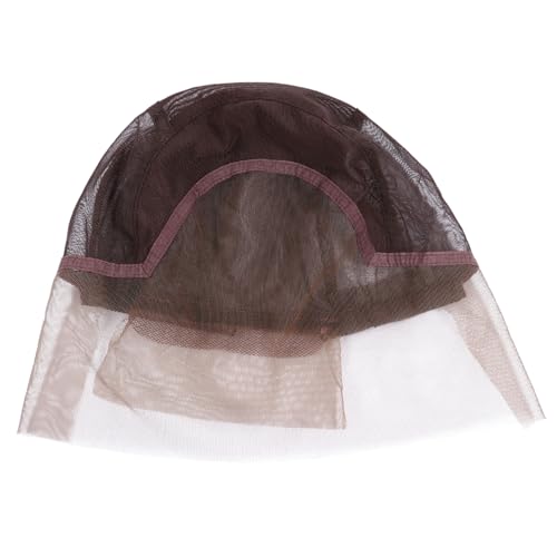 PACKOVE Perückenkappe Netz Dünn Perücke Machen Kappen Spitze Herstellung Farbe Einstellbar Mädchen Schultergurt Mesh-kuppel Mesh-perückenhut Gittergewebe Coffee von PACKOVE