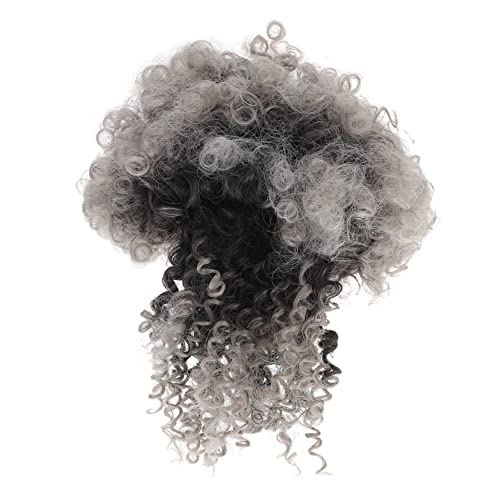 PACKOVE Pferdeschwanz Haarteil mit Kordelzug Afro Puff Extensions für Damen Kurzes Lockiges Synthetisches Haar Vielseitig Einsetzbar für Tägliche Styles oder Besondere Anlässe Angenehm von PACKOVE