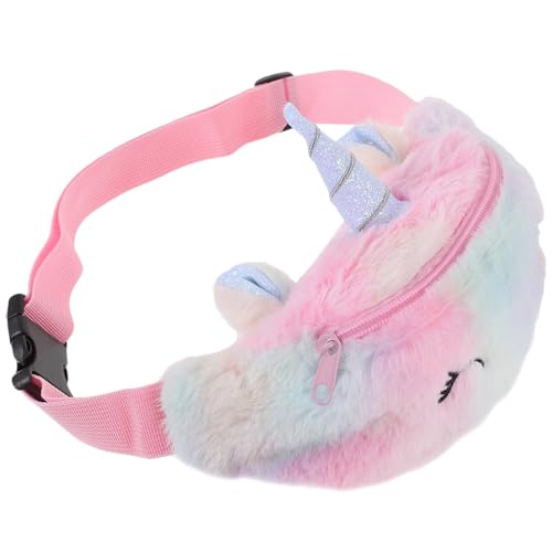 PACKOVE Plüsch Bauchtasche Hüfttasche Mini Crossbody Bag Kuschelig Shopping Pouch für Mädchen Kosmetik Aufbewahrung Stilvoll Alltag von PACKOVE