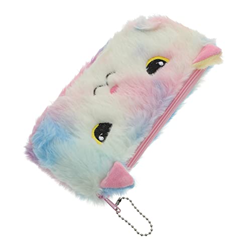 PACKOVE Plüsch Federmäppchen Mädchen Niedliches Portemonnaie Stiftemäppchen Münzbeutel Vielseitig Schreibwaren Tasche Kompakt Langlebig von PACKOVE
