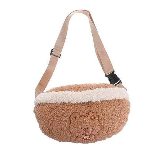 PACKOVE Plüsch-gürteltasche Einhorn Bauchtasche Für Mädchen Fuzzy-Clutch-geldbörse Kinder Bauchtasche Kinderhandtaschen Für Mädchen Kuscheltier Fräulein Metall Karikatur Stickerei Tasche von PACKOVE