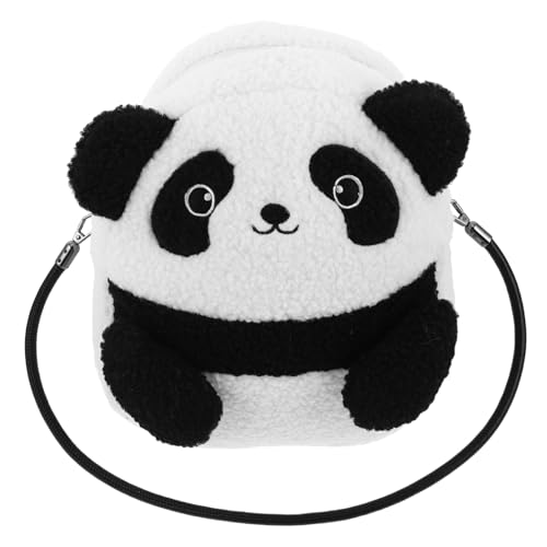 PACKOVE Plüsch Panda Umhängetasche Große Kapazität Niedliches Tiermotiv Schultertasche Vielseitig Tragbar Für Frauen Outdoor Alltag Shopping von PACKOVE